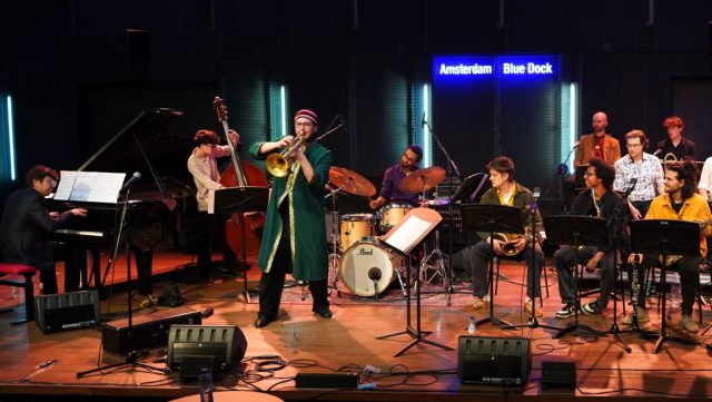Andrea Glockner Big Band, CvA Blue Dock, Amsterdam 2026 (foto Stéphane Glockner)