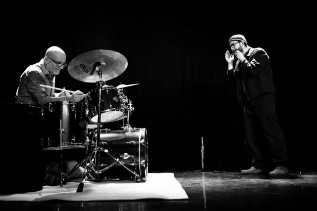 Ettore Fioravanti & Andrea Glockner, FFIJAM festival, Talence, 2020 (foto S. Glockner)