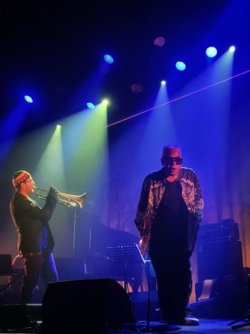 Andrea Glockner 4et Across the Lines +Joseph Bowie, Rocher de Palmer Bordeaux-Cenon, oct. 2025 (foto Stefania Graziano)